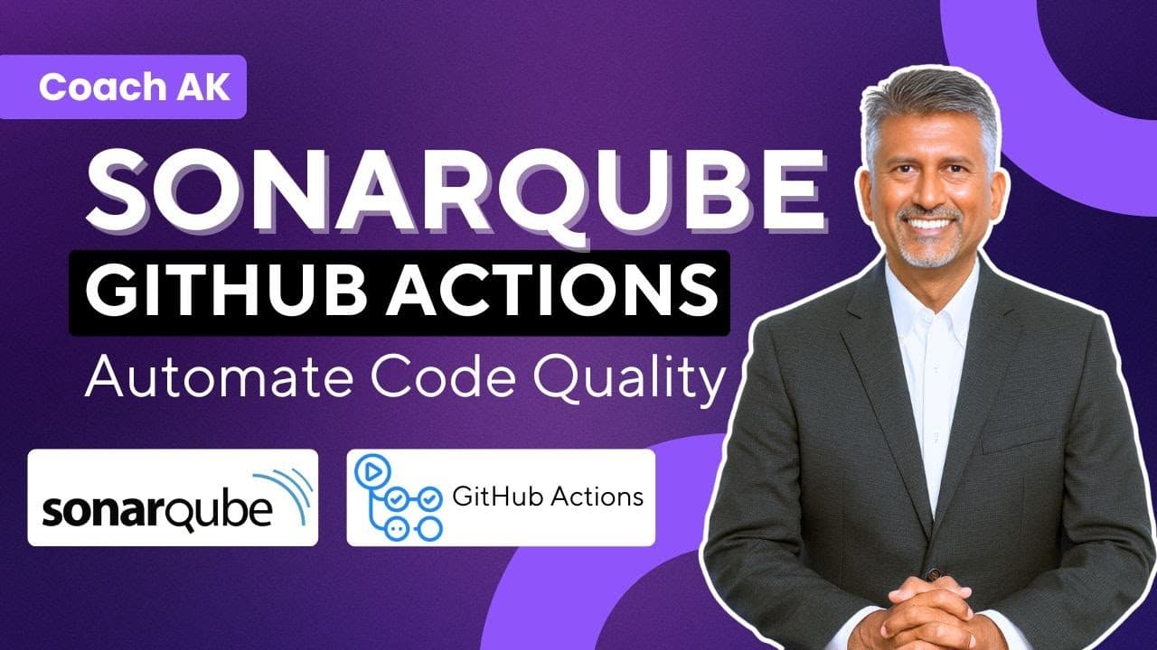 Integrate SonarQube with GitHub Actions | Automate Code Quality & Security Scan in CICD (2025 Guide) by Cloudamy thumbnail
