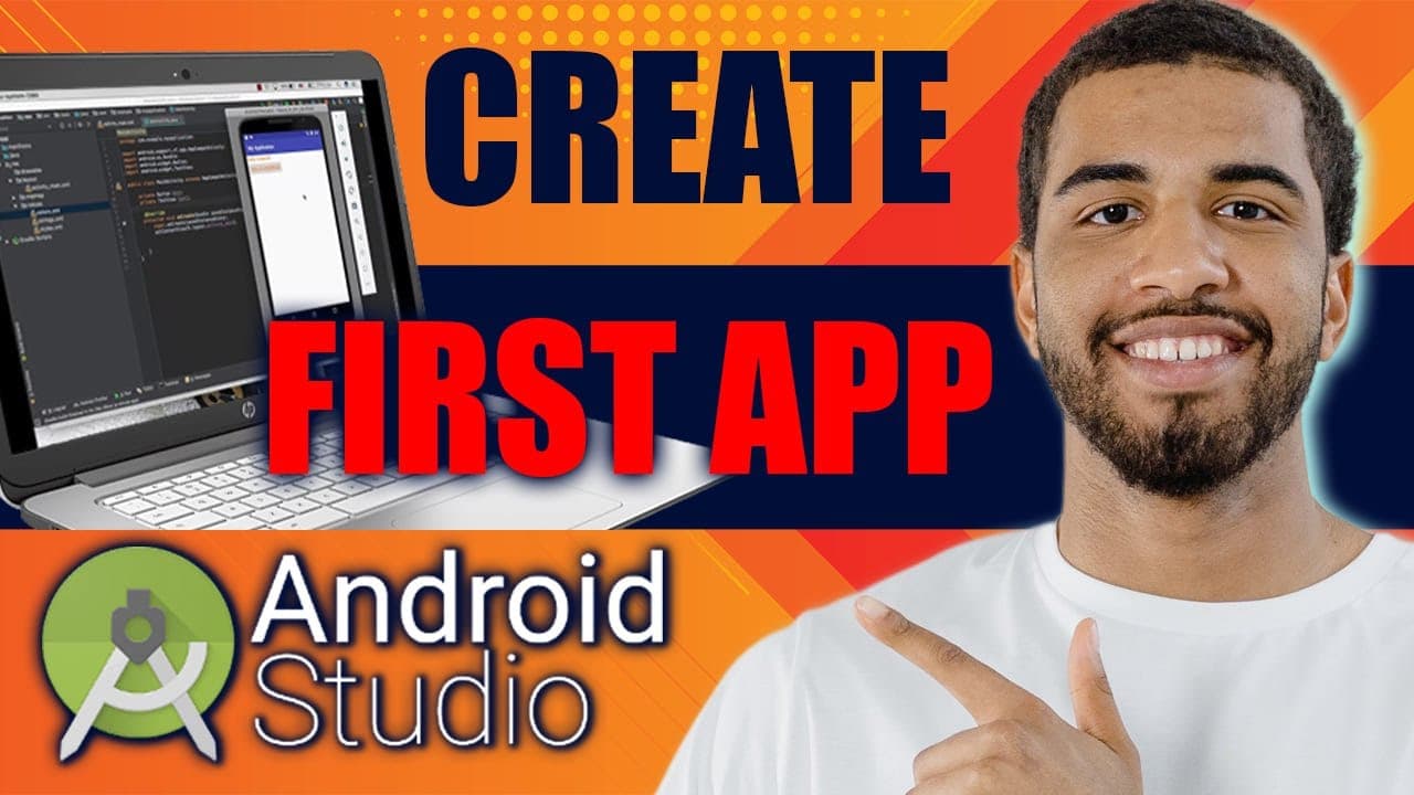 Creating First Application in Android Studio | Tutorial for Beginners (2025) by Tony's HowTos thumbnail