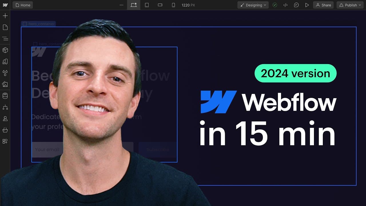 Learn Webflow in almost 15 minutes | 2024 version by Finsweet thumbnail