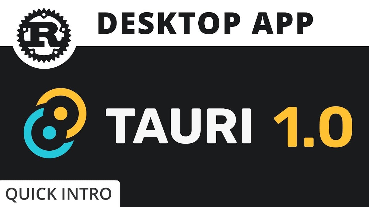 Rust Tauri 1.0 - Quick Intro - Rust Desktop App by Jeremy Chone thumbnail